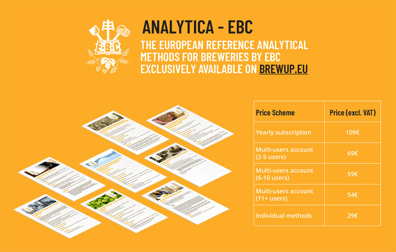 EBC Anallytica - The European analytical reference methods for breweries