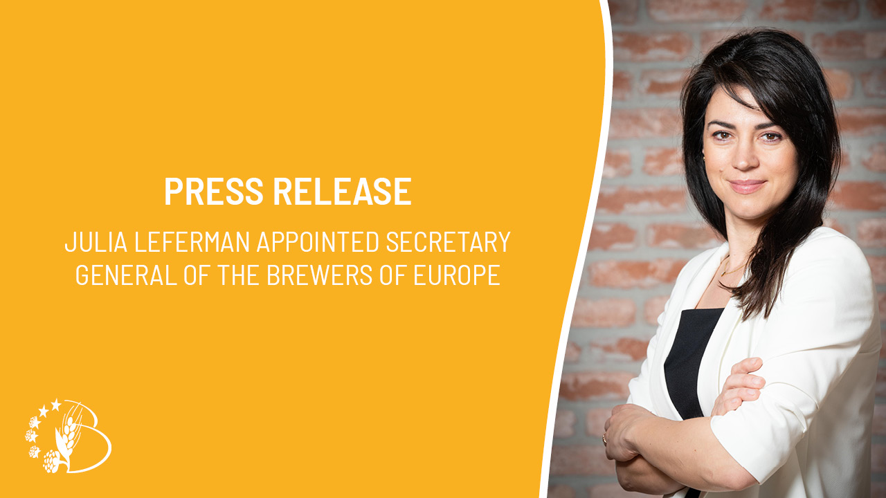 Julia Leferman appointed Secretary General of The Brewers of Europe