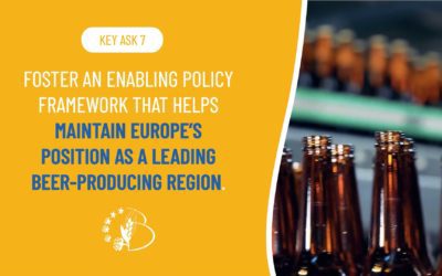 ASK #7 – DEVELOP AN ENABLING POLICY FRAMEWORK THAT MAINTAINS EUROPE AS A LEADING BEER-PRODUCING REGION