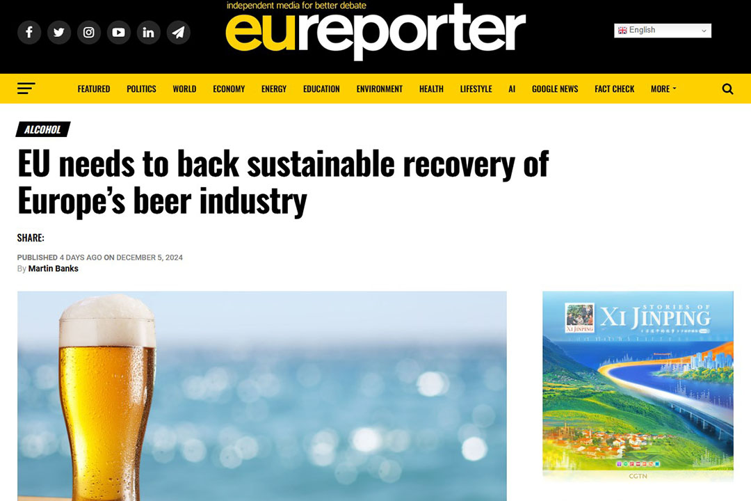 AlcoholEU needs to back sustainable recovery of Europe’s beer industry